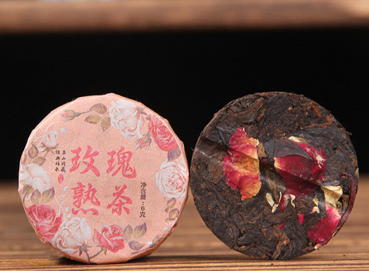 Glutinous Rice Fragrant Raw and ripe Pu-erh Tea - Yunnan Small Tea Cake13pcs/can