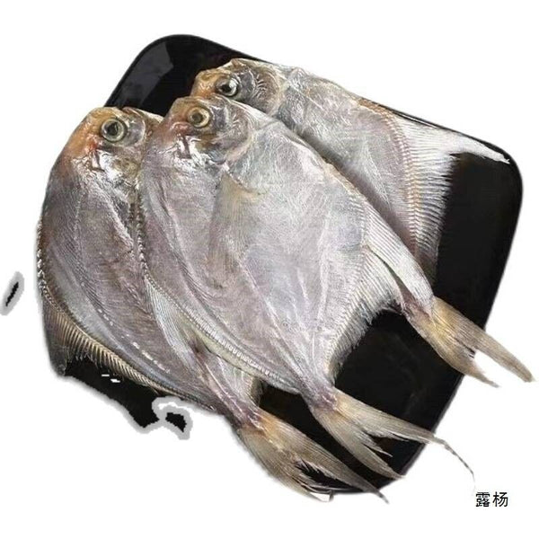 Salty Dried Small Pomfret Homemade Sun-Dried Fish Seafood Snack