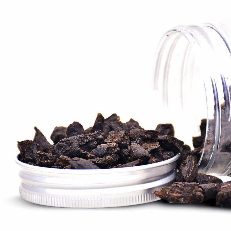 200g/can Tea Fossil Crushed Silver Cooked Tea Glutinous Rice Fragrance Pu'er Tea