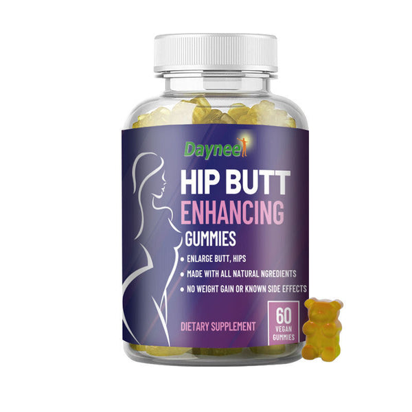 Private Label Hip Butt Enhancing Gummies Rose Hips Fruit 60 Vegan Gummies