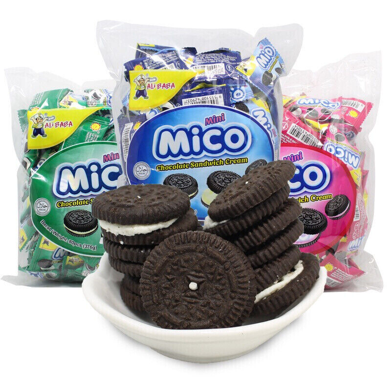 Mico Black Cake Hot selling Oreo Snack Mini Sandwich Biscuit 376g