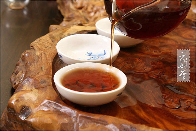 HelloYoung357g made in 1990 Chinese Ripe Puer Tea Naturally Organic Puerh Tea Black Tea