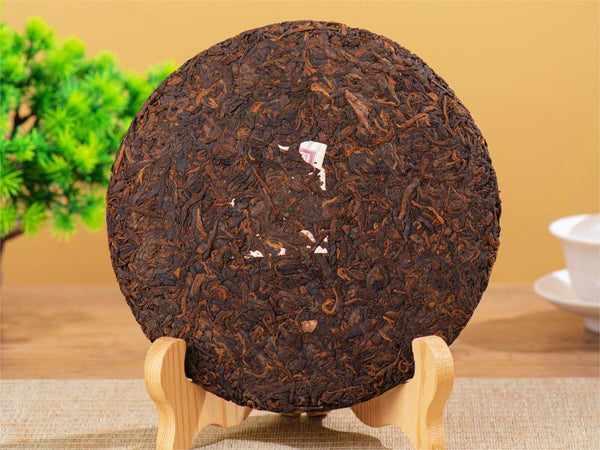 HelloYoung 357g Organic Puerh Ripe Tea Yunnan Menghai Tea Cake Healthy Drink