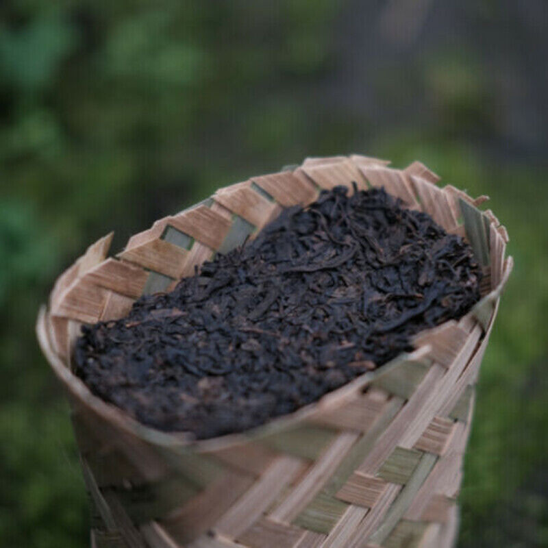HelloYoung Top Grade Dark Tea Old Tree Ya An Tea Handmade Chinese Tea Brick 500g/Basket Main image