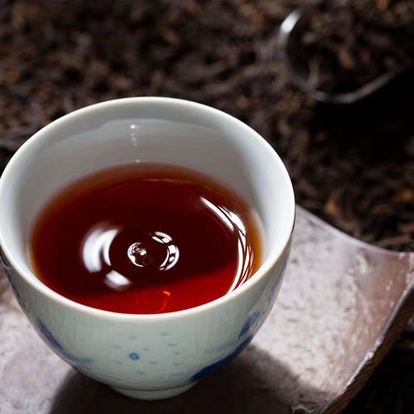 HelloYoung Yunnan Pu-erh Tea Ripe Tea Cake 357g Pu-erh Ripe Tea Cake 年年有余熟普洱