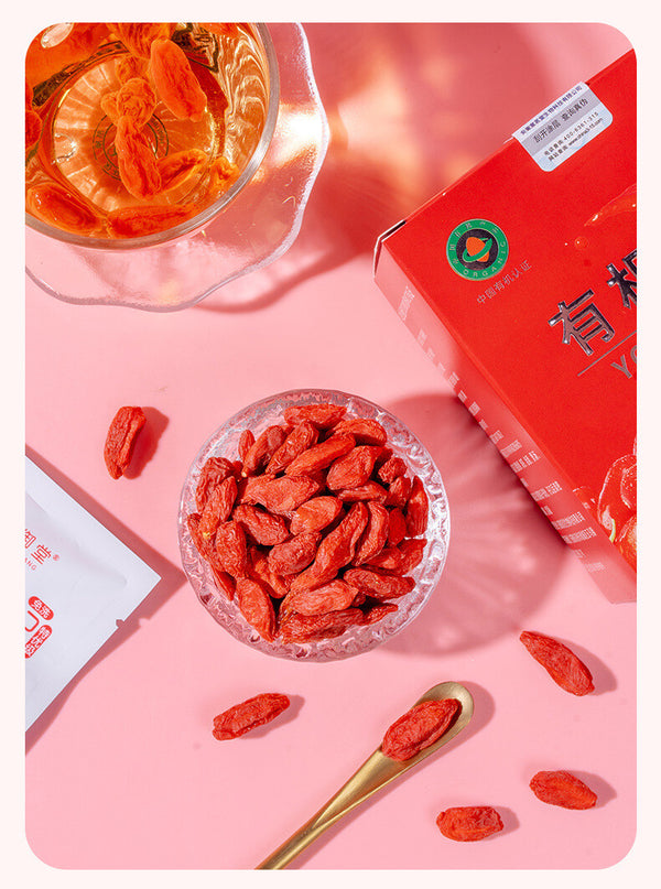 Organic Sulfite-Free Goji Berries 100g Top Grade Ningxia