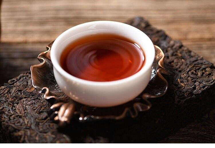 HelloYoung Yunnan Puerh Tea Brick Puerh Ripe Tea Old Tea Brick Lao Banzhang Palace Ripe Tea