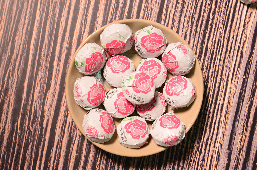 HelloYoung 500g Yunnan Pu'er Tea Leaves Jindian Tea Factory Rose Flavor Small Tuo Tea Ripe