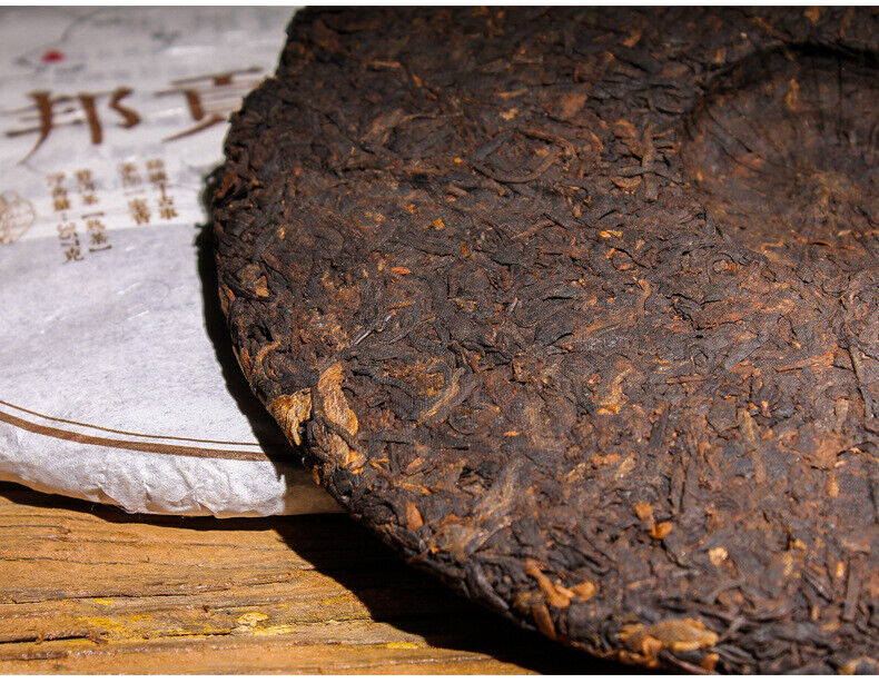 HelloYoung 357g Yunnan Pu'er Ripe Tea Cake Tea Ma Bang Gong Cakes Aged Pu'er Tea Cake