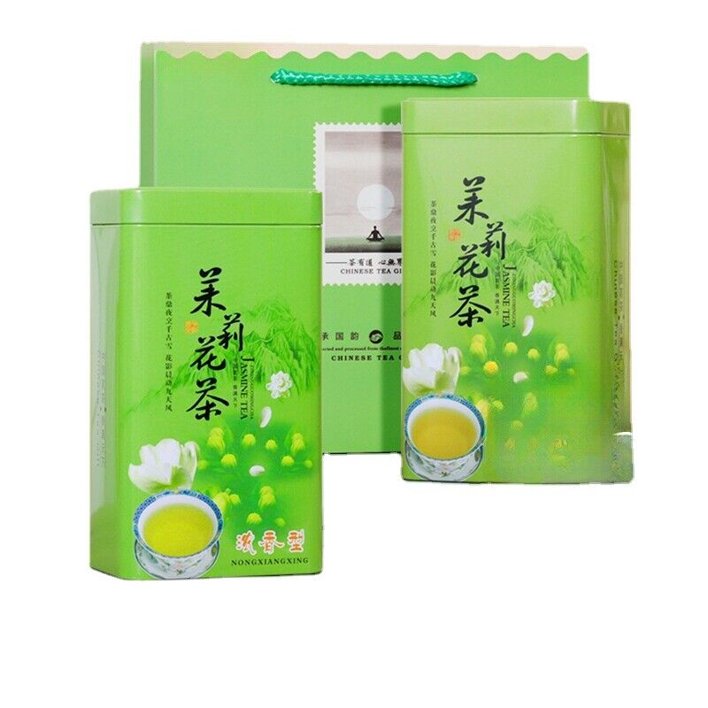HelloYoung New Tea Jasmine Tea Strong Fragrant Cans Loose Green Tea Leaves Herbal Tea Main image