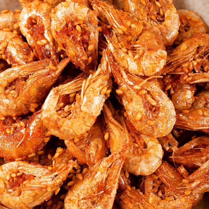 Ready-to-eat Spicy Shrimp Prawns Snacks Chinese Specialty Foods Seafood Snacks
