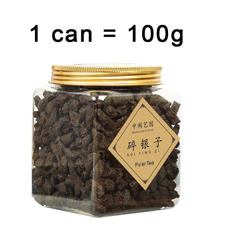 HelloYoung TeaNew Black Tea Pu'er Tea Canned Cooked Tea Fossil Old Cooked Pu'er Tea 100g