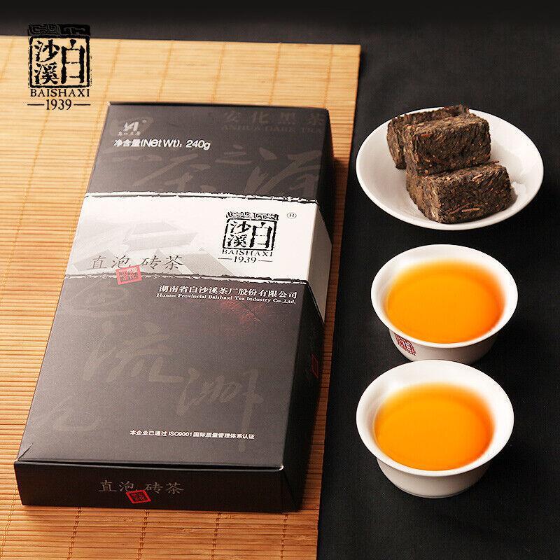 240gInstant Assorted Black Tea Brick Healthy Drink Premium Anhua Fu Cha Dark Tea