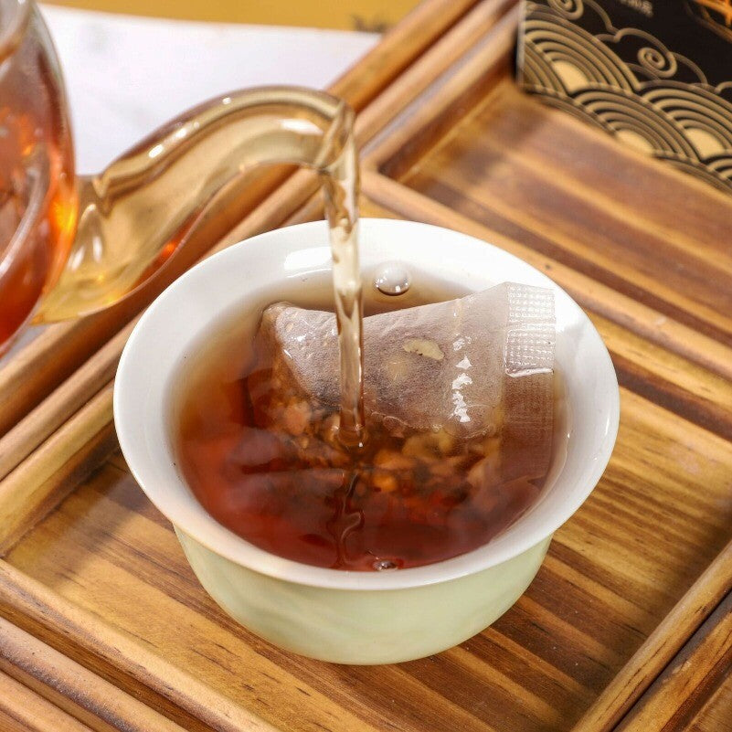 Ginseng 5-Treasure Tea Box - Herbal Blend for Men, Wellness Tea, 8-Treasure Tea