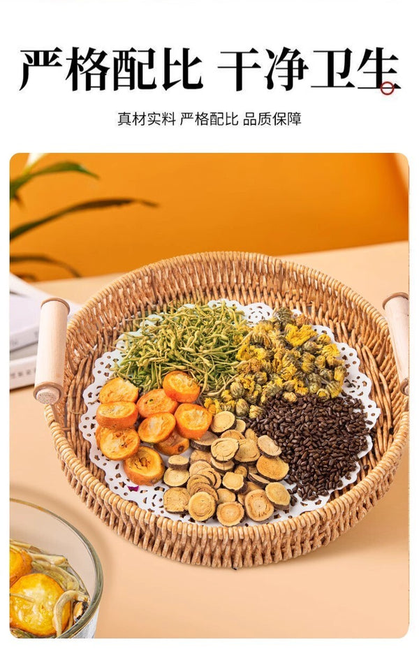 Dandelion, Kumquat, Rose,Honeysuckle Chrysanthemum Tea Bags for Late-Night Drink