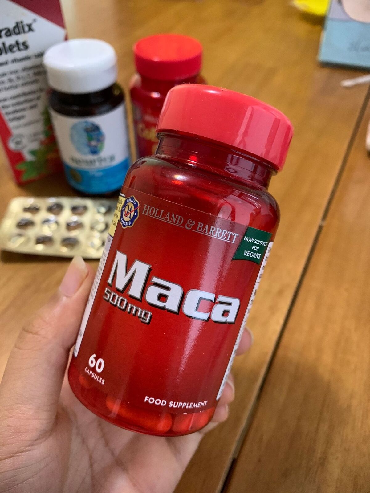 60 HB Maca Powder Capsules for Male Vitality 60 Pills/ Bottle Secondary image
