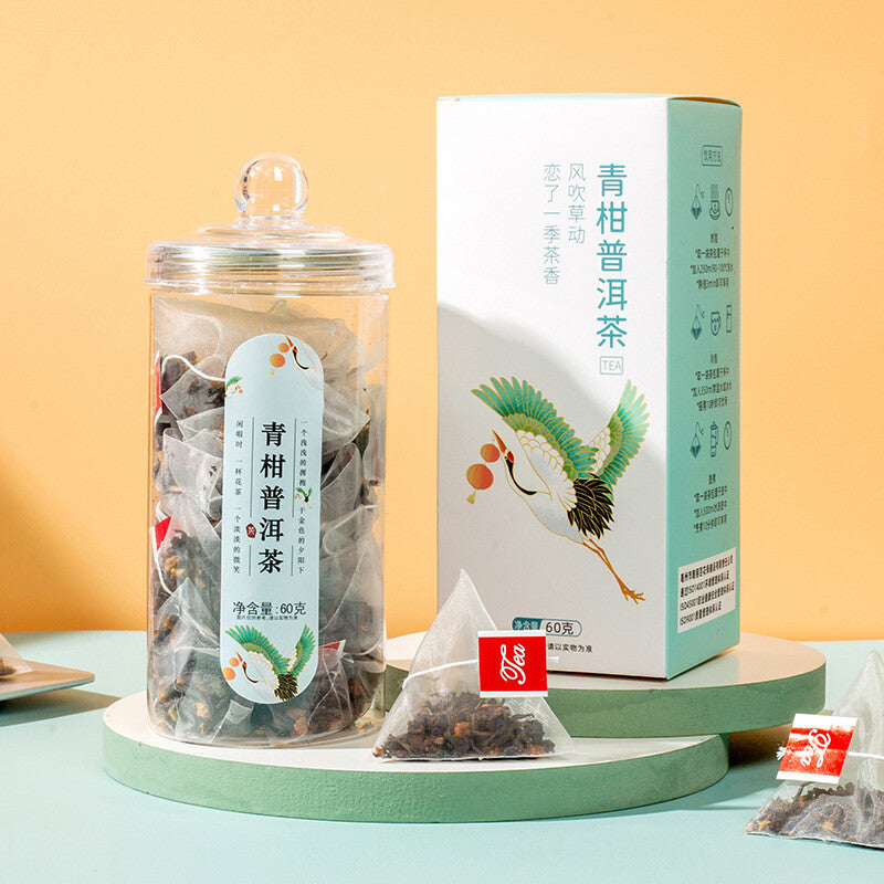 Mini Tangerine Pu-erh Tea Pyramid Bags Cold Brew Flavor Tea Box Fruit Tea Main image