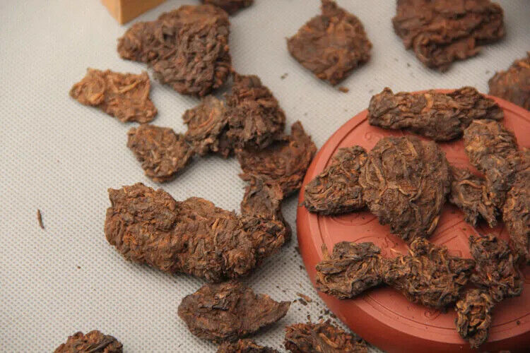HelloYoung Pu'er Old Tea Head Natural Tuo Super-grade Jinya Menghai Head Cooked 250g