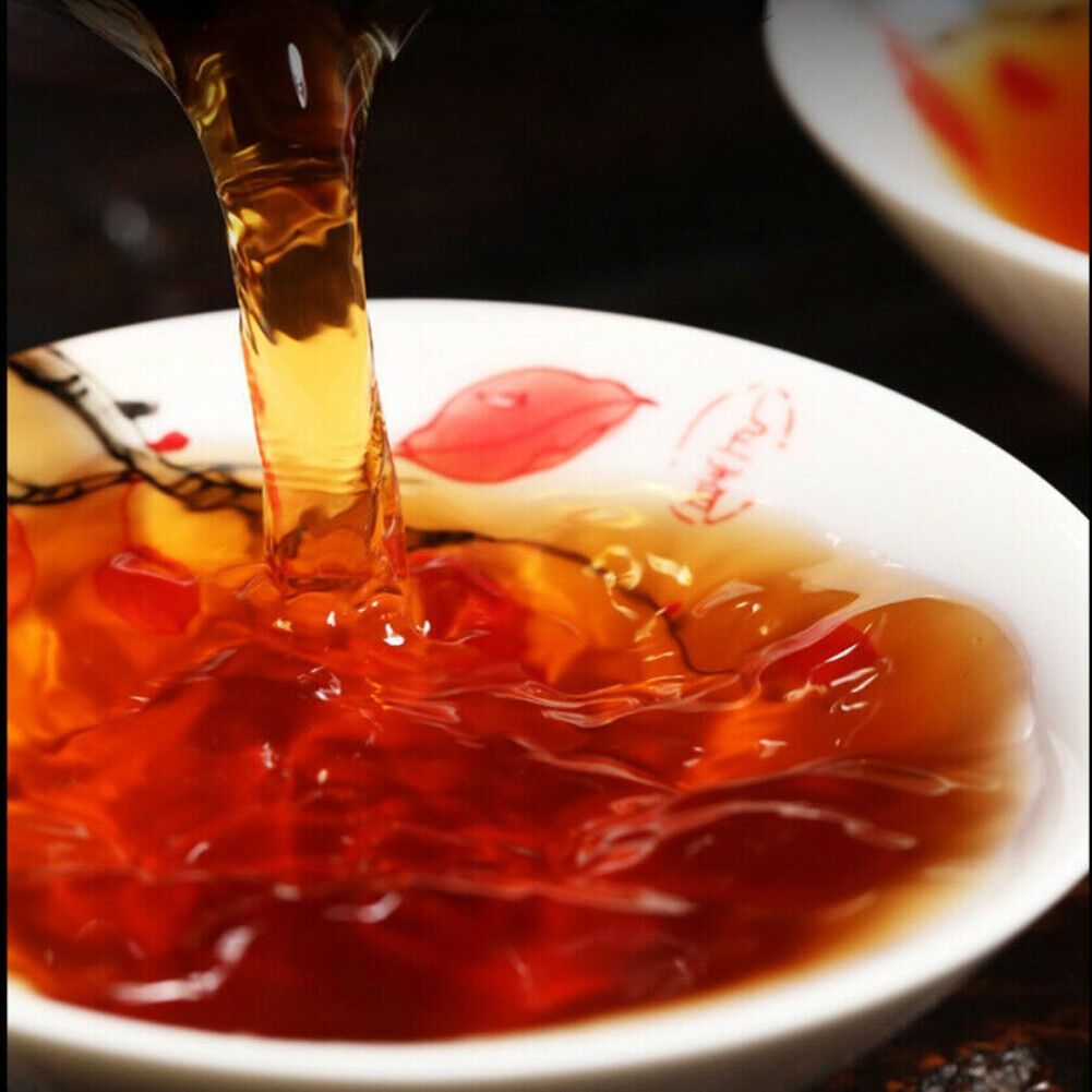 HelloYoung Yunnan Small Puerh Tea Cake Tangerine Peel Pu'er Tea Chinese Puer Black Tea 500g