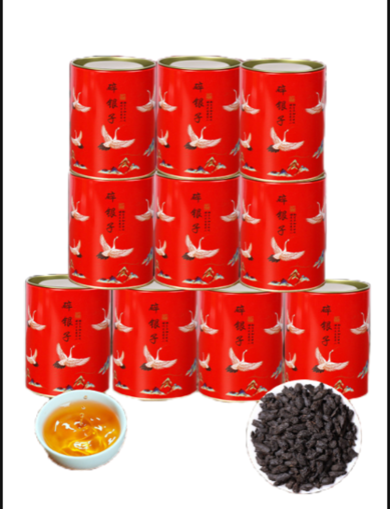 HelloYoung Glutinous Rice Fragrance Crushed Silver Tea Fossil Yunnan Pu'er Ripe Tea 50g/Can