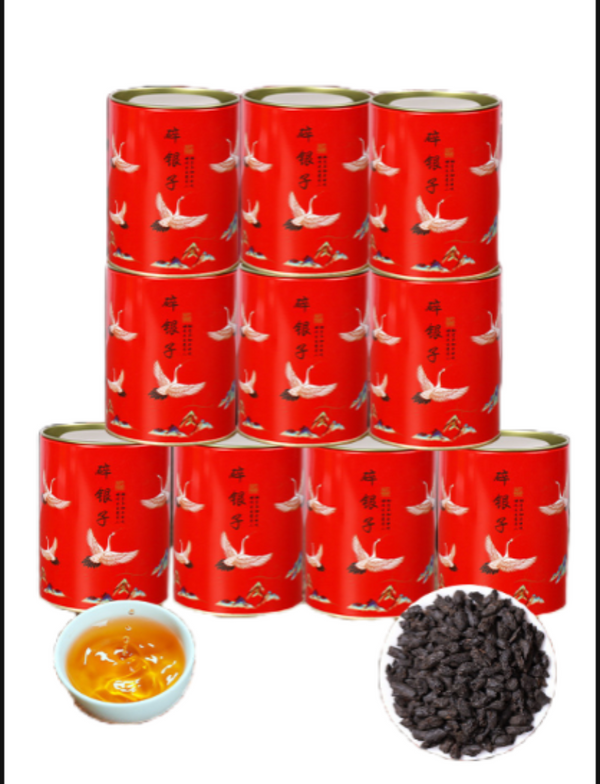 HelloYoung Glutinous Rice Fragrance Crushed Silver Tea Fossil Yunnan Pu'er Ripe Tea 50g/Can