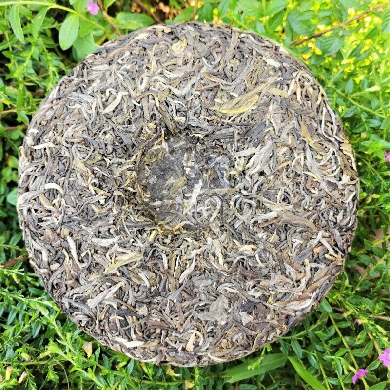 HelloYoung Nannushan Raw Pu'er Tea Cake Yunnan Meng Ma Pu'er Tea Leaves Cake Tea 12.6oz