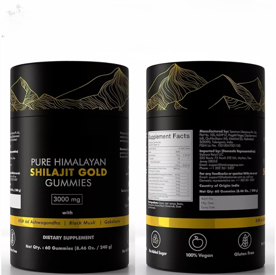 Immune-Boosting Himalayan Shilajit Gummies with Ashwagandha Inside