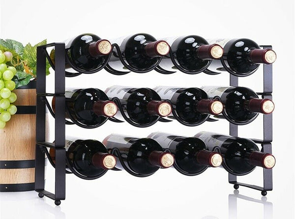 Wine Bottle Wine Cabinet Superposition Wine Rack Metal Iron Rack Display Shelf
