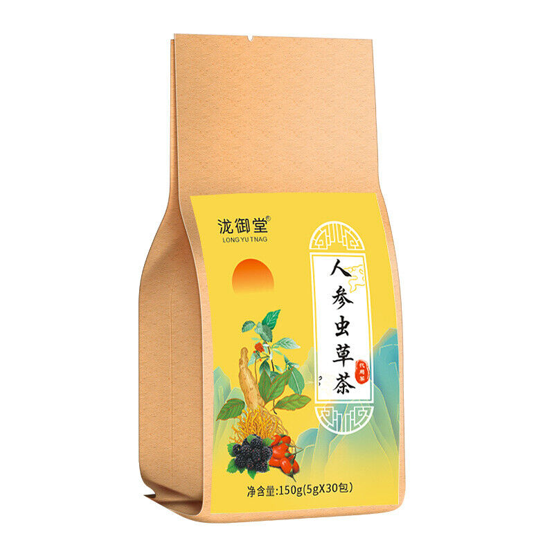 Du Zhong Horny Goat Weed Goji Maca Herbal Tea Ginseng Cordyceps Tea
