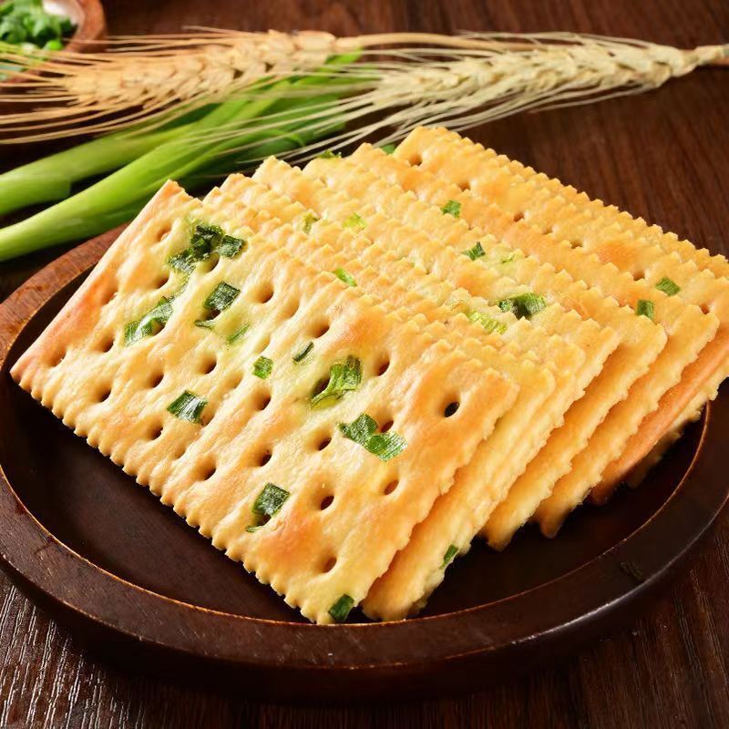 Exquisite Individual Packs，Savoury Onion Soda Crackers Healthy Office Treat with