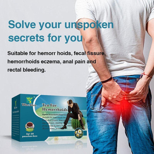 Premium Detox for Swollen Pain & Anal Comfort Organic Hemorrhoid Relief Tea