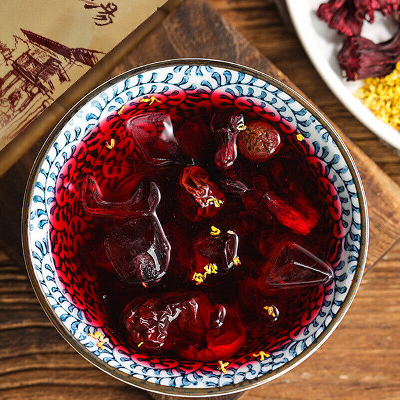 Beijing Sour Plum Soup Instant Mix with Rock Sugar and Hawthorn, Triangle Pack Main image