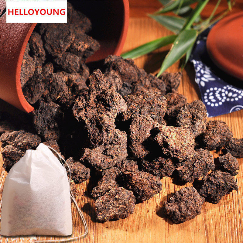 HelloYoung 200g Natural Flavor Mini Tuocha Ripe Pu-Erh Tea Black Tea Yunnan Puer Herb Drink
