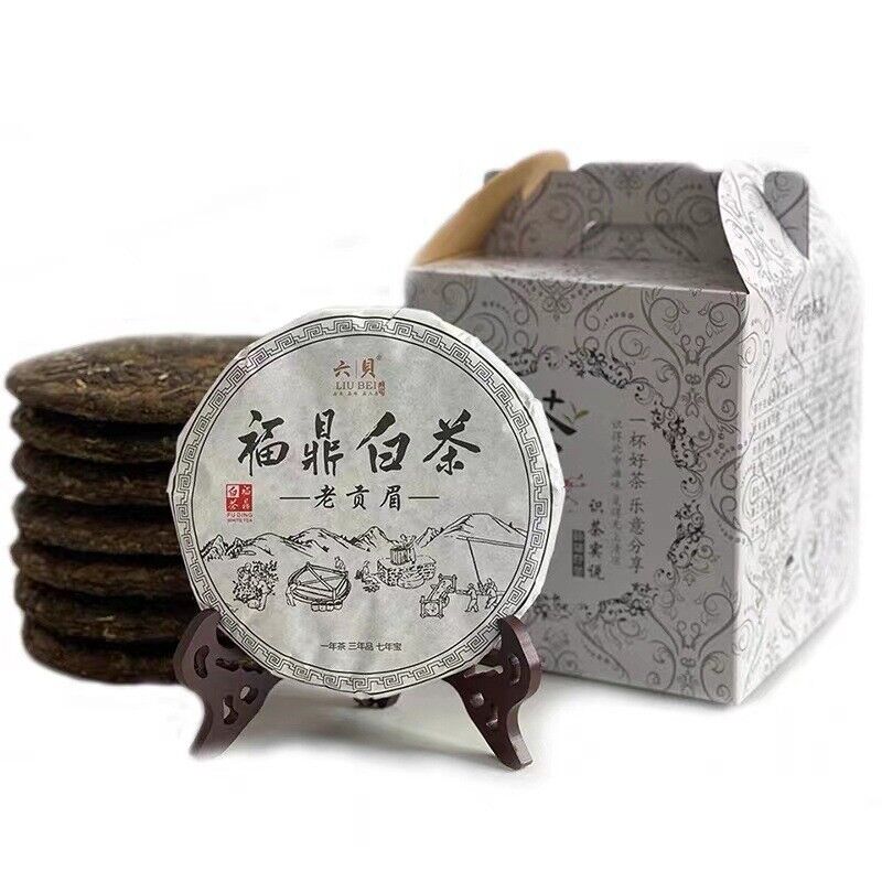 HelloYoung 357g  Fuding old white tea cake gongmei tea Taimushan white tea Shoumei Main image