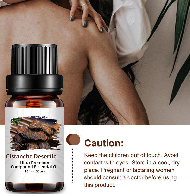 10ml Cistanche Deserticola Men's Health Care Massage Oil, Herbal Essential Oil