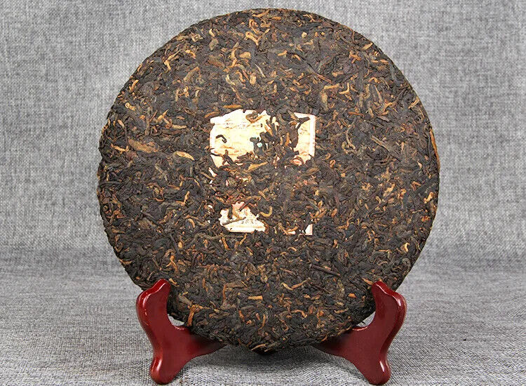 Yunnan Pu'er Qizi Cake Tea Ripe Cake Tea Cake 400g Ten Years Old Fragrance