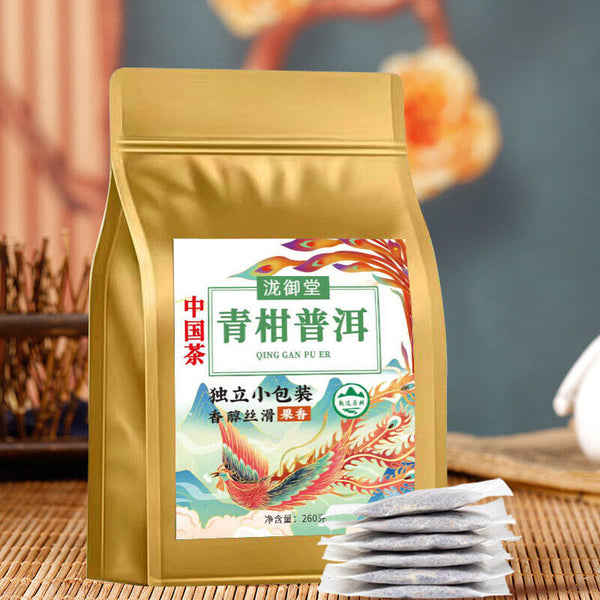Green Tangerine Pu-erh Tea: Aged Tangerine Peel, Herbal Blend