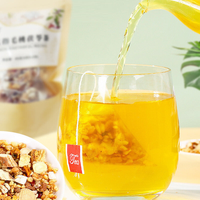 Triangle Bags Herbal Blend Coix Seed Buckwheat Ficus Hirta Poria Tea