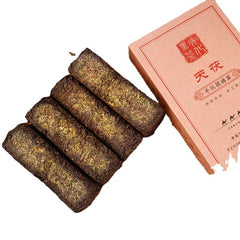 HelloYoung 1kg Anhua black tea Jinhua handmade Fu brick tea Tianjian raw material black tea
