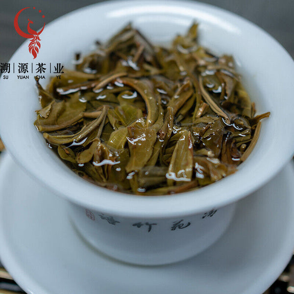 HelloYoung 357g Old Banzhang Puerh Raw Tea Cake Yunnan Ancient Puerh Seven Seed Cake Tea