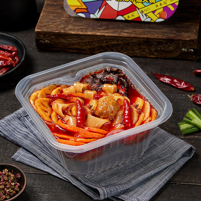 250g Gourmet Convenience Instant Hot Pot Self Heating Spicy Noodles Rice Bowl