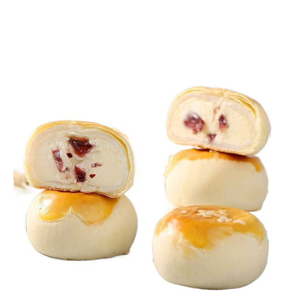 New Cranberry Cheese Crisp Snow Mochi Dessert Snack Traditional Pastry Breakfast