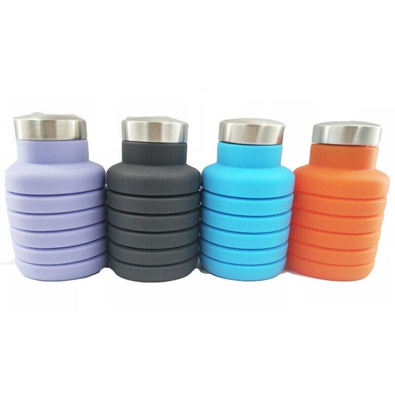 Water Bottle Retractable Folding Coffee Bottle Outdoor Travel Drinking Bottle