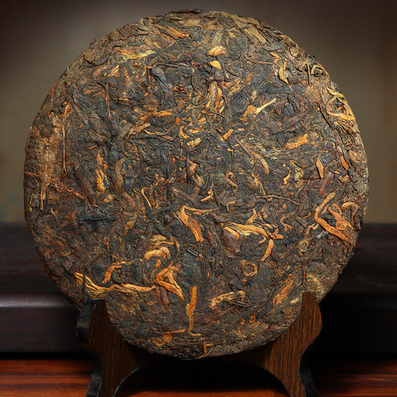 Yunnan Qizi Cake Ancient Tree Pu-erh Tea Ripe 357g Premium Loose Leaf Secondary image