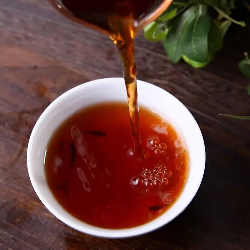 357 G Chinese Traditional Ripe Puerh Tea Cake Yunnan Menghai Qi Zi Bing Cha