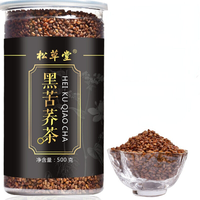 HelloYoung Healthy Premium Organic Herbal Tea Hei Ku Qiao Black Tartary Buckwheat Tea 500g Secondary image