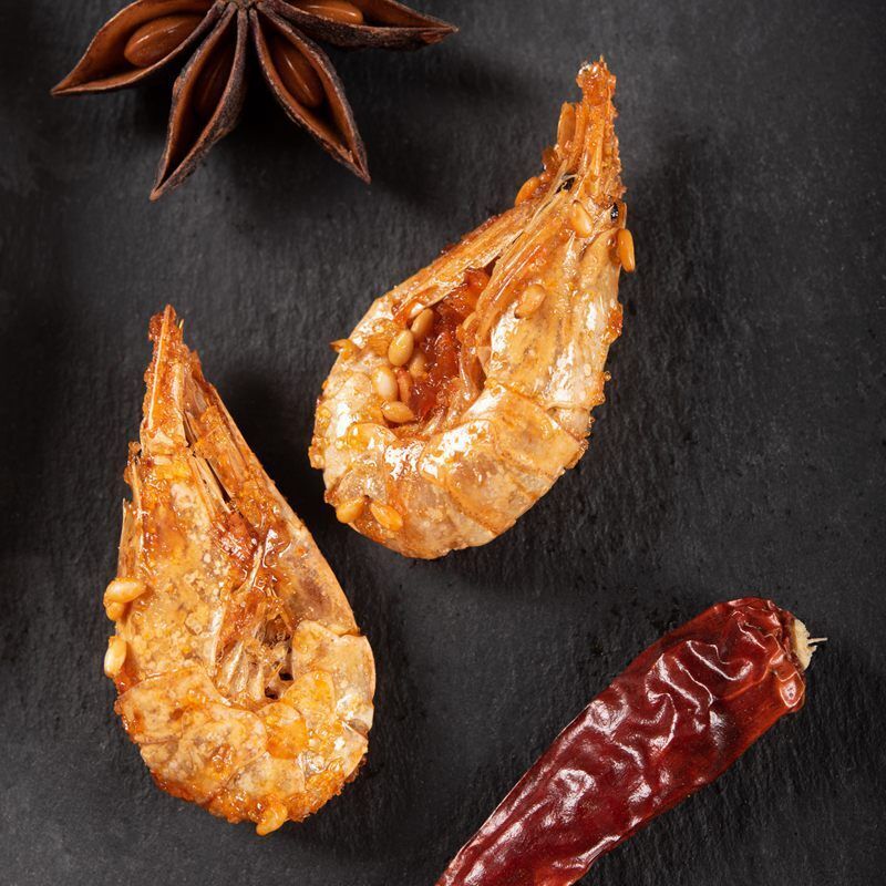 Ready-to-eat Spicy Shrimp Prawns Snacks Chinese Specialty Foods Seafood Snacks