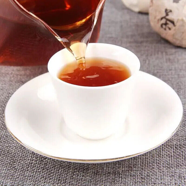 Strong Taste Puer Tea Chinese Yunnan Fenghuang Compressed Fermented Shu Pu 100g