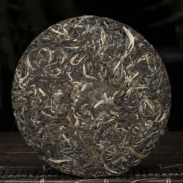 HelloYoung Yiwu Scrape Wind Zhai Puerh Raw Tea Cake First Spring Ancient Tea 357g/12.59oz