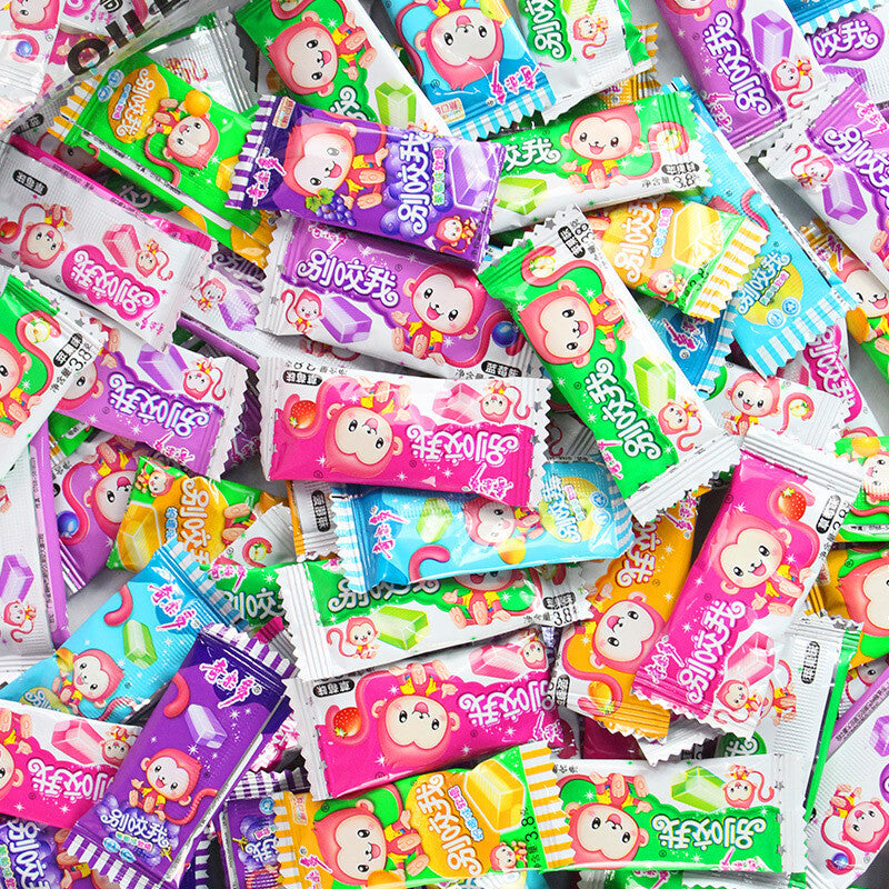 "Don't Bite Me" Fruit-Flavored Gummies Bulk Pack for Nostalgic Snacking